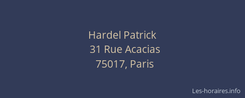 Hardel Patrick