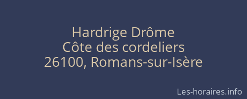 Hardrige Drôme