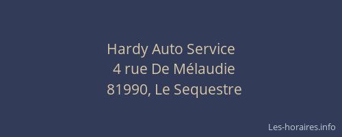 Hardy Auto Service