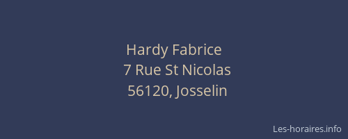 Hardy Fabrice