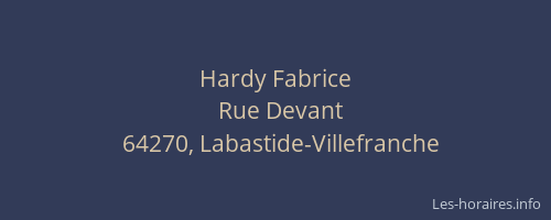 Hardy Fabrice