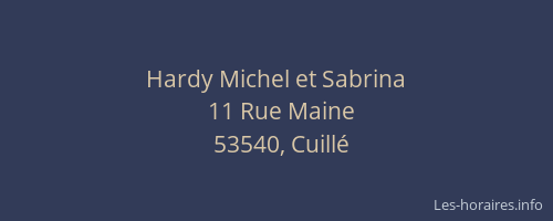 Hardy Michel et Sabrina