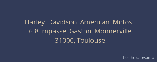 Harley  Davidson  American  Motos