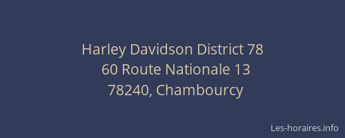 Harley Davidson District 78