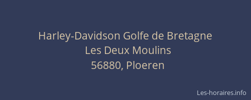 Harley-Davidson Golfe de Bretagne