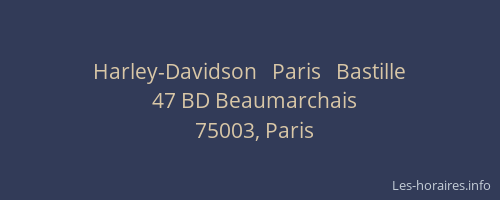 Harley-Davidson   Paris   Bastille