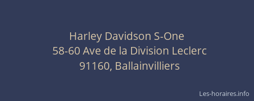 Harley Davidson S-One