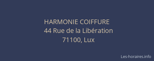 HARMONIE COIFFURE