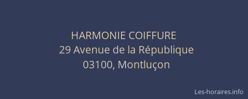 HARMONIE COIFFURE