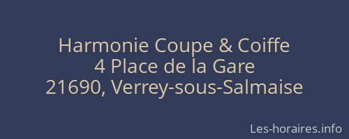 Harmonie Coupe & Coiffe
