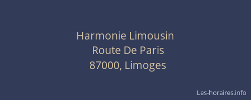 Harmonie Limousin