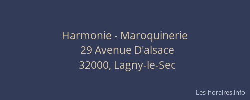 Harmonie - Maroquinerie