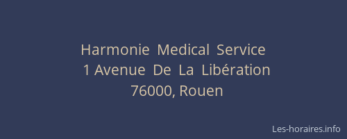 Harmonie  Medical  Service