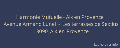 Harmonie Mutuelle - Aix en Provence