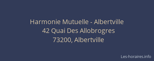 Harmonie Mutuelle - Albertville