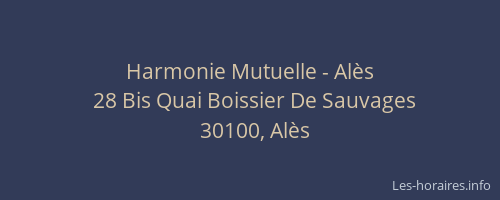 Harmonie Mutuelle - Al&egrave;s