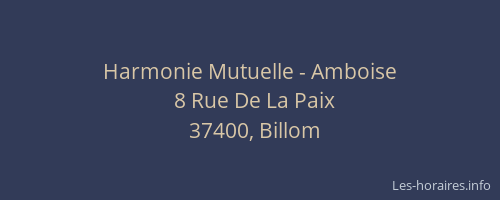 Harmonie Mutuelle - Amboise