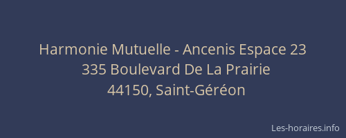 Harmonie Mutuelle - Ancenis Espace 23