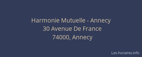 Harmonie Mutuelle - Annecy