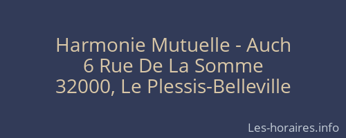 Harmonie Mutuelle - Auch