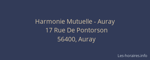 Harmonie Mutuelle - Auray