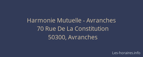 Harmonie Mutuelle - Avranches