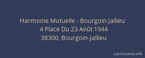 Harmonie Mutuelle - Bourgoin Jallieu