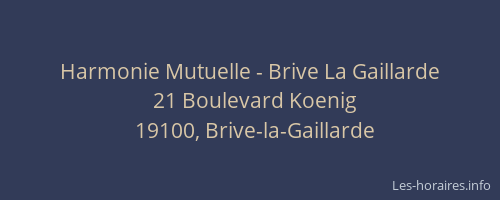 Harmonie Mutuelle - Brive La Gaillarde