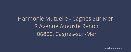 Harmonie Mutuelle - Cagnes Sur Mer