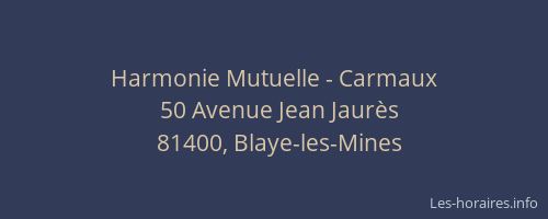 Harmonie Mutuelle - Carmaux