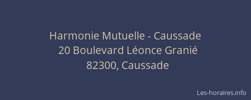 Harmonie Mutuelle - Caussade