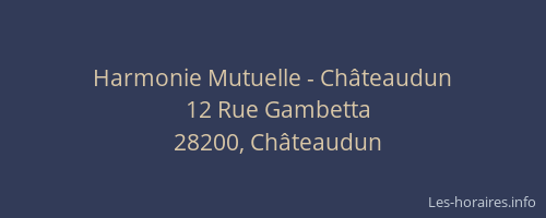 Harmonie Mutuelle - Châteaudun