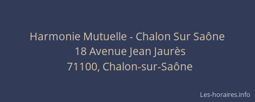 Harmonie Mutuelle - Chalon Sur Saône