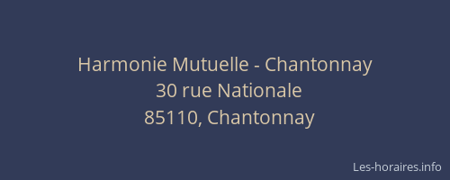 Harmonie Mutuelle - Chantonnay