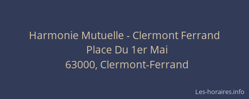Harmonie Mutuelle - Clermont Ferrand
