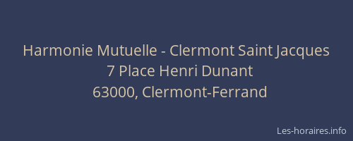 Harmonie Mutuelle - Clermont Saint Jacques