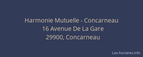 Harmonie Mutuelle - Concarneau