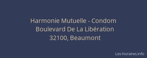 Harmonie Mutuelle - Condom