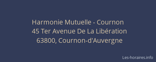 Harmonie Mutuelle - Cournon