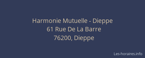 Harmonie Mutuelle - Dieppe