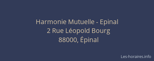 Harmonie Mutuelle - Epinal