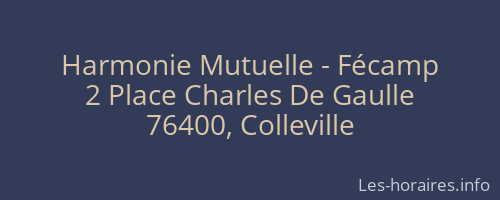 Harmonie Mutuelle - Fécamp