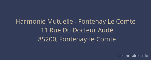 Harmonie Mutuelle - Fontenay Le Comte