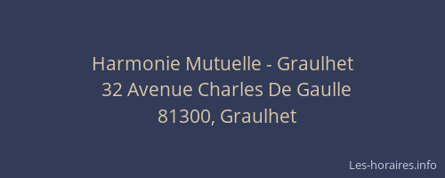 Harmonie Mutuelle - Graulhet