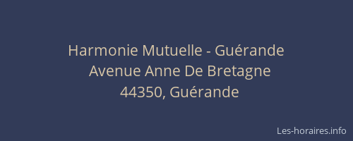 Harmonie Mutuelle - Guérande