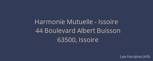 Harmonie Mutuelle - Issoire
