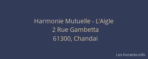 Harmonie Mutuelle - L'Aigle