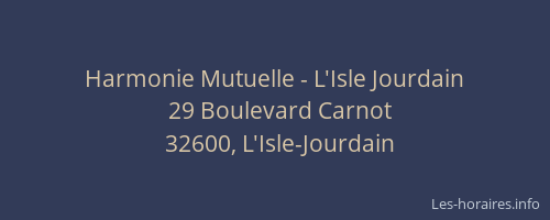 Harmonie Mutuelle - L'Isle Jourdain