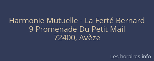 Harmonie Mutuelle - La Ferté Bernard