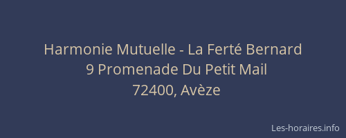 Harmonie Mutuelle - La Fert&eacute; Bernard